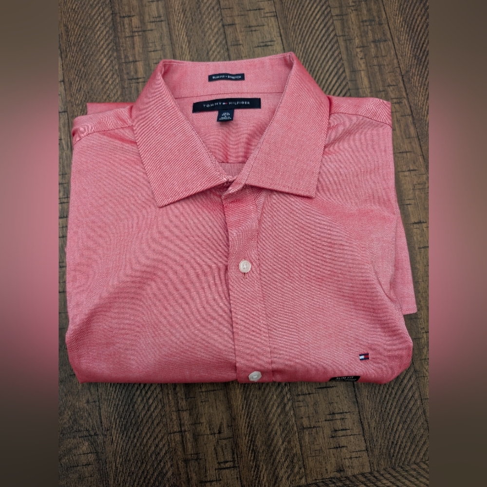 Tommy Hilfiger Men's Cherry Button Down Shirt